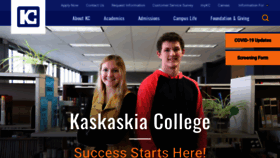 What Kaskaskia.edu website looked like in 2020 (3 years ago)