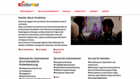 What Kinderhut.de website looked like in 2020 (3 years ago)