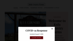What Kulacountryfarmsmaui.com website looked like in 2020 (3 years ago)
