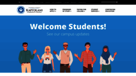 What Kapiolani.hawaii.edu website looked like in 2020 (3 years ago)