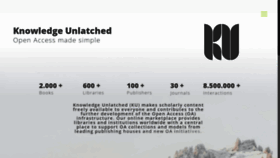 What Knowledgeunlatched.org website looked like in 2020 (3 years ago)