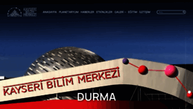 What Kayseribilimmerkezi.com website looked like in 2020 (3 years ago)
