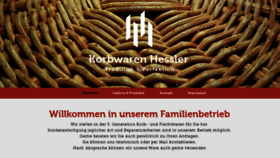 What Korbwaren-hessler.de website looked like in 2020 (3 years ago)
