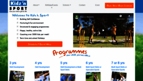 What Kidznsport.com.au website looked like in 2020 (3 years ago)