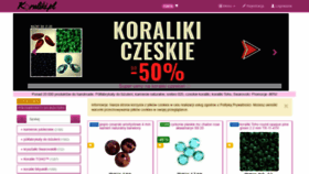 What Koraliki.pl website looked like in 2020 (3 years ago)