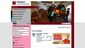 What Kronach.de website looked like in 2020 (3 years ago)