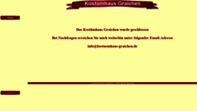 What Kostuemhaus-graichen.de website looked like in 2020 (3 years ago)