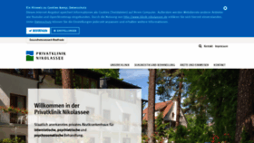 What Klinik-nikolassee.de website looked like in 2020 (4 years ago)