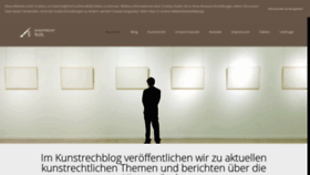 What Kunstrechtblog.de website looked like in 2020 (4 years ago)