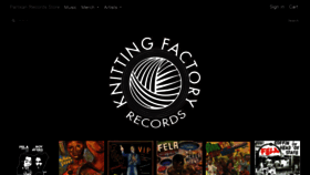 What Knittingfactoryrecords.com website looked like in 2020 (3 years ago)