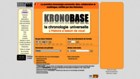 What Kronobase.org website looked like in 2020 (3 years ago)