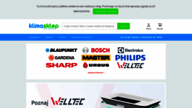What Klimasklep.pl website looked like in 2020 (3 years ago)
