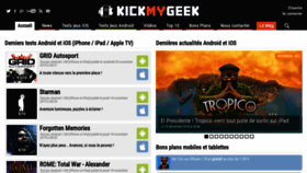 What Kickmygeek.com website looked like in 2020 (3 years ago)