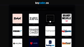 What Keycodes.eu website looked like in 2020 (3 years ago)