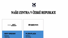 What Klepierre.cz website looked like in 2020 (3 years ago)
