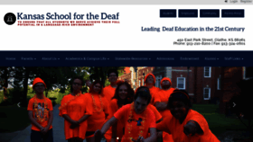 What Ksdeaf.org website looked like in 2020 (3 years ago)