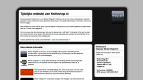 What Knifeshop.nl website looked like in 2020 (3 years ago)