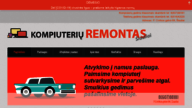What Kompiuteriaidalys.lt website looked like in 2020 (3 years ago)