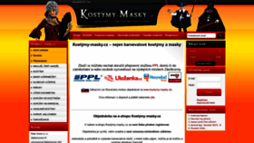 What Kostymy-masky.cz website looked like in 2020 (3 years ago)