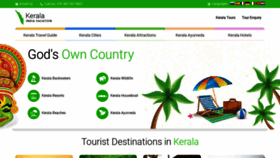 What Keralaindiavacation.com website looked like in 2020 (3 years ago)