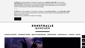 What Kunsthalle-muc.de website looked like in 2020 (3 years ago)