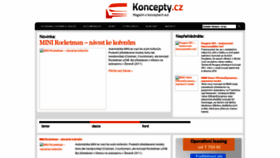 What Koncepty.cz website looked like in 2020 (3 years ago)