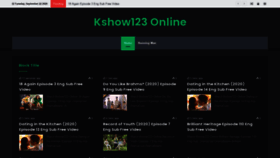 What Kshow123online.com website looked like in 2020 (3 years ago)