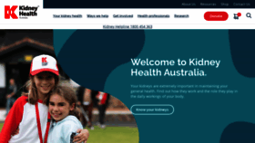 What Kidney.org.au website looked like in 2020 (3 years ago)