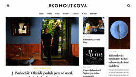 What Kohoutkova.cz website looked like in 2020 (3 years ago)