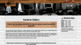 What Kavarnadejavu.cz website looked like in 2020 (3 years ago)