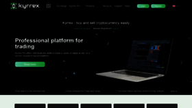 What Kyrrex.com website looked like in 2020 (3 years ago)
