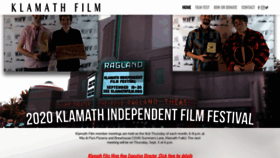 What Klamathfilm.org website looked like in 2020 (3 years ago)