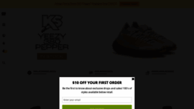 What Kickzstore.com website looked like in 2020 (3 years ago)