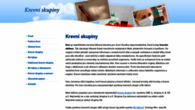 What Krevniskupiny.cz website looked like in 2020 (3 years ago)