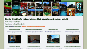 What Koviljaca.net website looked like in 2020 (3 years ago)