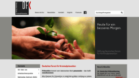 What Kriminalpraevention.de website looked like in 2020 (3 years ago)