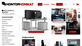 What Kontorkonsult.no website looked like in 2020 (3 years ago)