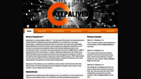 What Keepalived.org website looked like in 2020 (5 years ago)