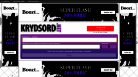 What Krydsord.net website looked like in 2020 (3 years ago)