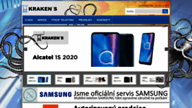 What Krakens.cz website looked like in 2020 (3 years ago)