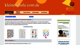What Kleineschule.com.de website looked like in 2020 (3 years ago)