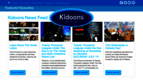 What Kidoons.com website looked like in 2020 (4 years ago)