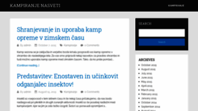 What Kampiranje-nasveti.com website looked like in 2020 (3 years ago)