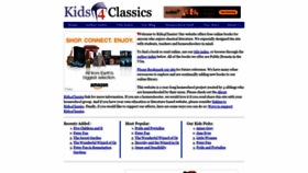 What Kids4classics.com website looked like in 2020 (3 years ago)