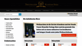 What Klosterbrauerei.com website looked like in 2020 (3 years ago)