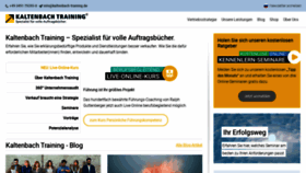 What Kaltenbach-training.de website looked like in 2020 (3 years ago)