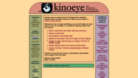 What Kinoeye.org website looked like in 2020 (3 years ago)