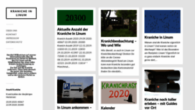 What Kraniche-linum.de website looked like in 2020 (3 years ago)
