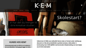 What Kem.no website looked like in 2020 (3 years ago)