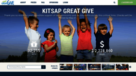 What Kitsapgreatgive.org website looked like in 2020 (3 years ago)